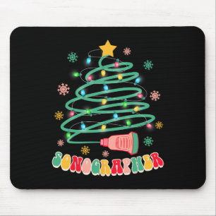 Mousepad Engraçado Natal Xmas Vibes Sonógrafo Ultrasom