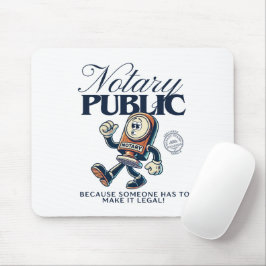 Mousepad Engraçado Notário Público - Humor Notório