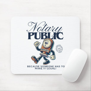 Mousepad Engraçado Notário Público - Humor Notório
