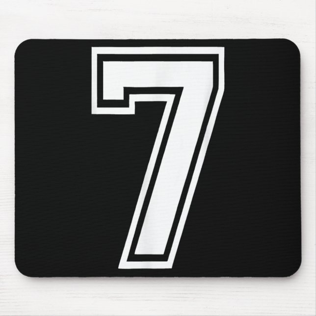 Mousepad Engraçado Número 7 67 Meme Figurino Correspondente (Frente)