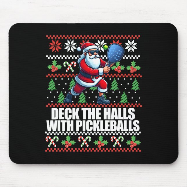 Mousepad Engraçado O Picket De Suéter De Natal Feio (Frente)