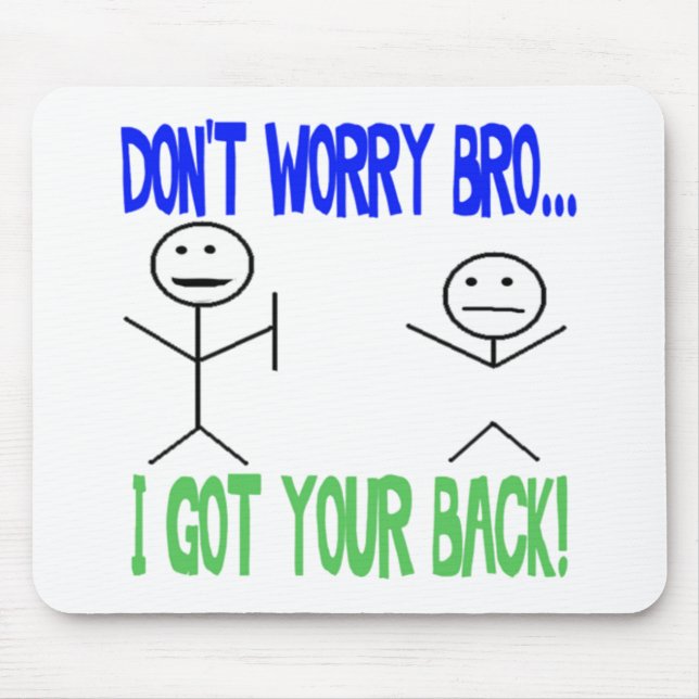 Mousepad Engraçado obteve sua parte traseira (Frente)