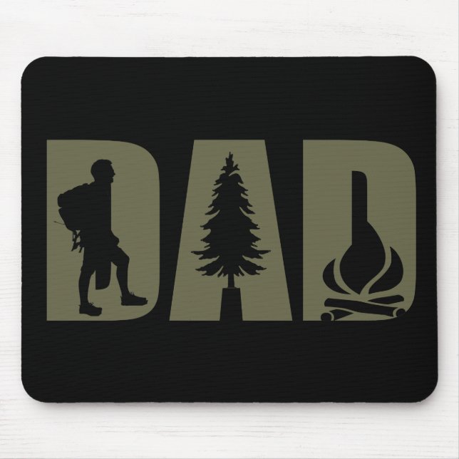 Mousepad Engraçado pai de caminhoneiros de campismo (Frente)