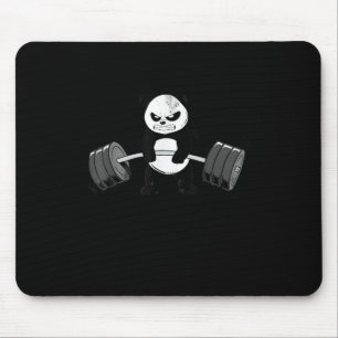 Mousepad Engraçado Panda Workout Kitten Gym Deadlifpower