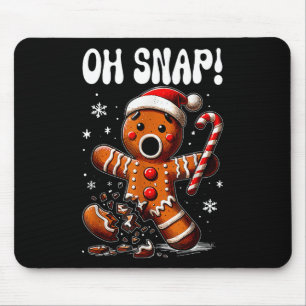 Mousepad Engraçado Pão de Natal Homem de Bolo Paj
