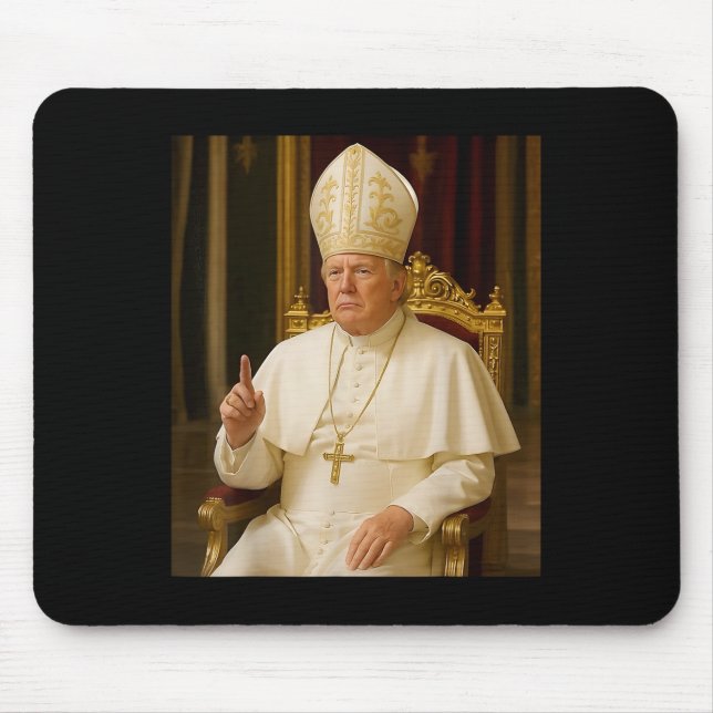 Mousepad Engraçado Papa Trump Tee Meme Engraçado (Frente)