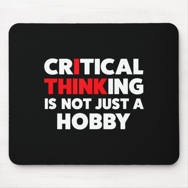 Mousepad Engraçado Para Céticos - Citações de Pensamento Cr (Frente)