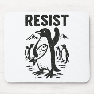 Mousepad Engraçado Penguin Resist Vintage Design