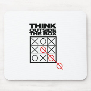 Mousepad Engraçado pensar fora da caixa