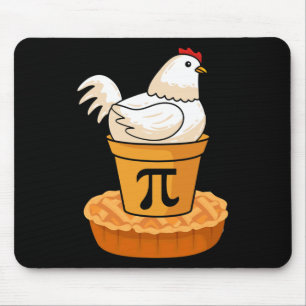 Mousepad Engraçado Pi Day - Pizza de Pote de frango - Matem