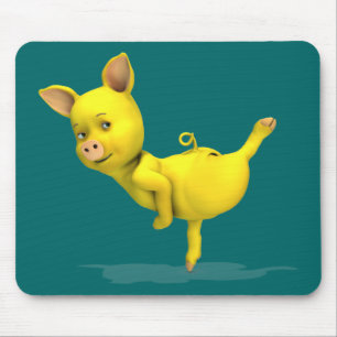 Mousepad Engraçado Porco Amarelo Árabe