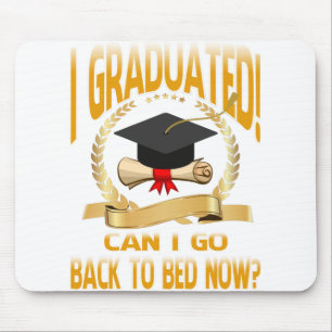 Mousepad Engraçado, posso voltar para a graduação de cam