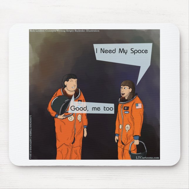 Mousepad Engraçado Preciso do Meu Espaço (Frente)