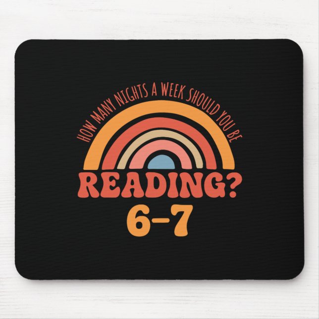 Mousepad Engraçado Professor de Inglês 67 Meme Leitura 6-7  (Frente)