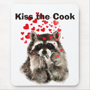 Mousepad Engraçado Quote Beija os Camarotes Cook Cute, Anim