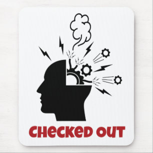 Mousepad Engraçado Relatável Mentalmente Checado - Estou