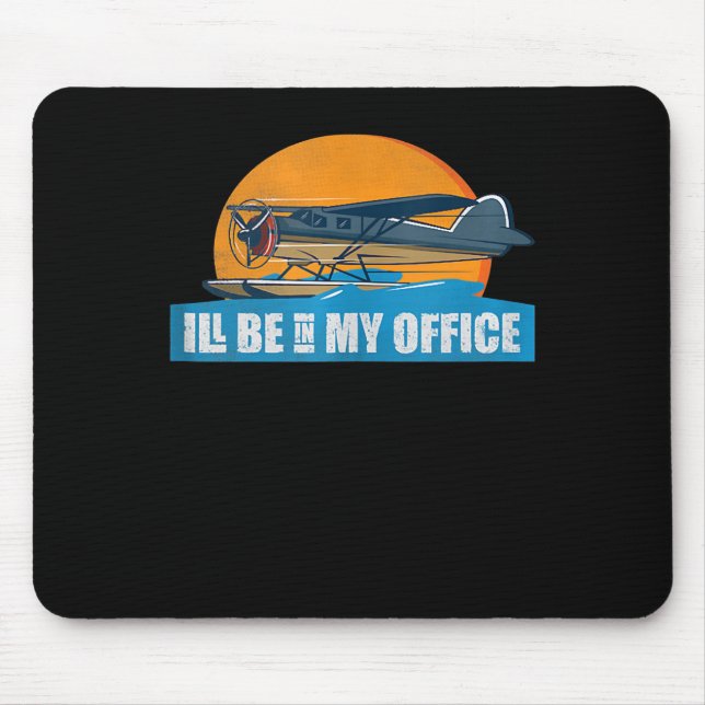 Mousepad Engraçado Roupa de Aviação no Escritório Engraçado (Frente)