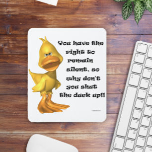 Mousepad Engraçado Rude Duck