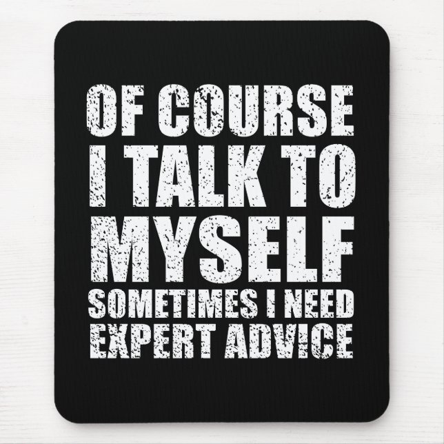 Mousepad Engraçado sarcástico cita sarcasmo humorístico (Frente)