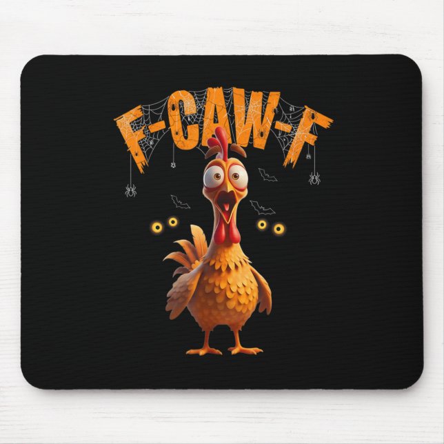Mousepad Engraçado Sder Web Chicken F-caw-f (Frente)