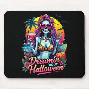 Mousepad Engraçado Skeleton Dreamin Bout Halloween Summerwi