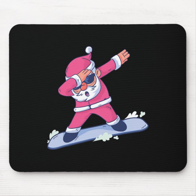 Mousepad Engraçado Snowboard Presente no Natal Apress (Frente)