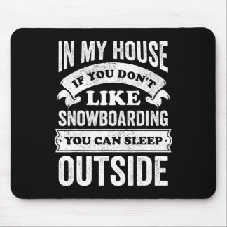 Mousepad Engraçado Snowboard Snowboarder Piada Hob