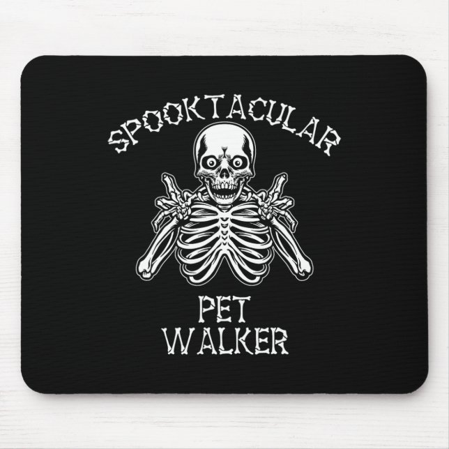 Mousepad Engraçado Spooktacular Pet Walker Halloween (Frente)