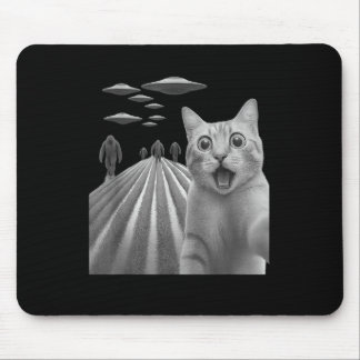 Mousepad Engraçado Surpreendido Gato Assustado Selfie Com P