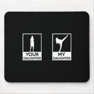Mousepad Engraçado Taekwondo Mãe Pai Artes Marciais Meninas