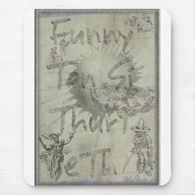 Mousepad Engraçado Ton é o Thurt Eth (Frente)