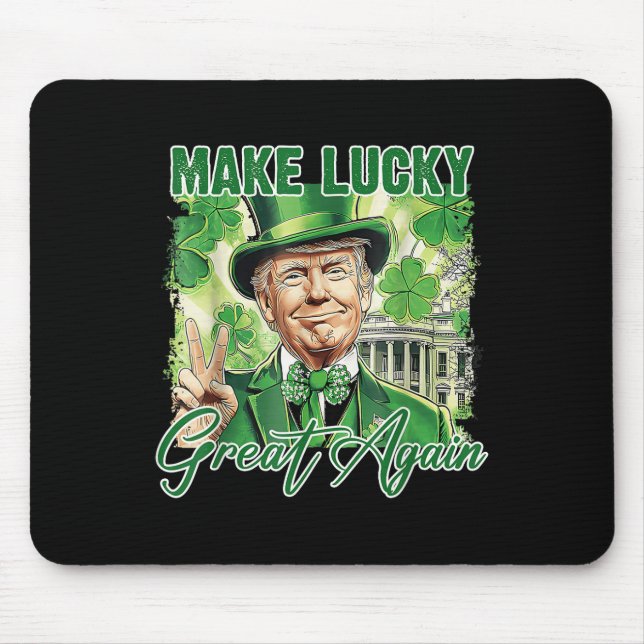 Mousepad Engraçado Tremor Dia Stpatrick Torne Excelente Sor (Frente)