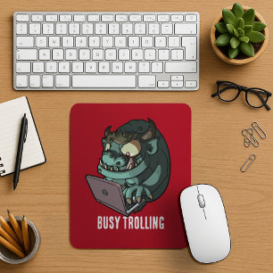 Mousepad Engraçado Troll de Internet Ocupado Rolando Cartoo