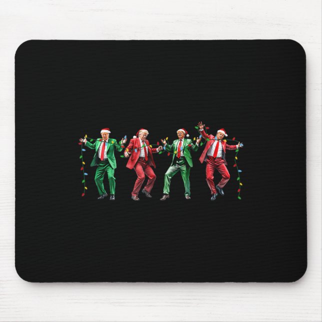 Mousepad Engraçado Trump Dance Papai Noel Natal (Frente)