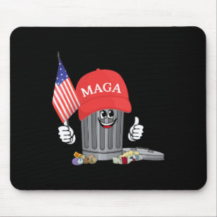 Mousepad Engraçado Trump Mega Garbage Can Personagem de des
