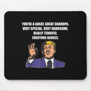 Mousepad Engraçado Trump Melhor Avô Sempre Concorda