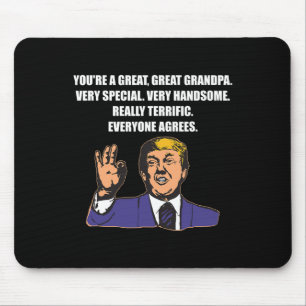 Mousepad Engraçado Trump Melhor Avô Sempre Concorda