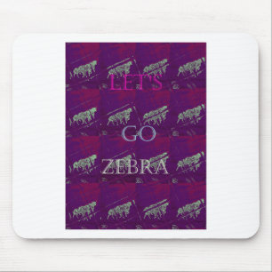 Mousepad Engraçado Vamos Zebra Hakuna Matata motif Design C