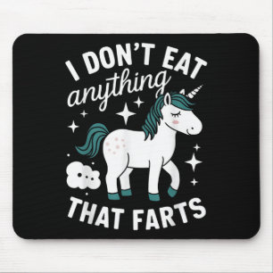 Mousepad Engraçado Vegan, eu não como nada que faça verdura