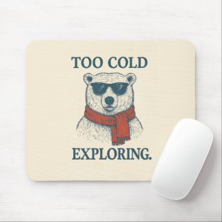 Mousepad Engraçado Vintage Polar Bear