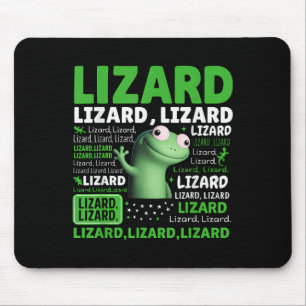 Mousepad Engraçado Weircore Animal Men Lizard Lizard Liz
