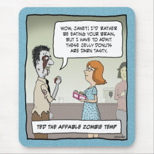 Mousepad engraçado: Zombi do escritório