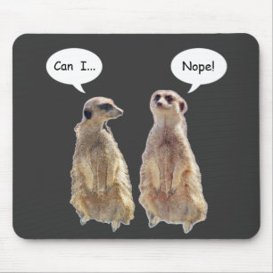 Mousepad Engraçados e bonitos meerkats na conversa