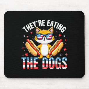 Mousepad Engraçados Estão Comendo Os Cães Os Gatos