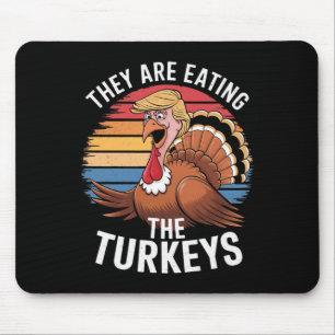Mousepad Engraçados Estão Comendo Os Perus No Dia De Ação