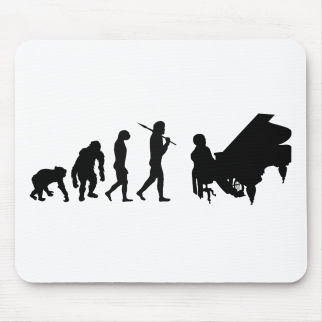 Mousepad Engrenagem de Mozart do compositor da orquestra do (Frente)