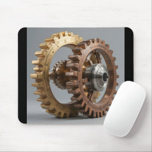 Mousepad Engrenagens metálicas intertravadas