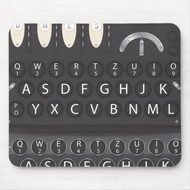Mousepad Enigma Machine (Frente)