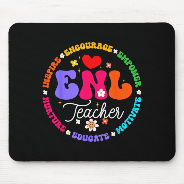 Mousepad Enl Teacher Squad English New Language Squad Crew  (Frente)