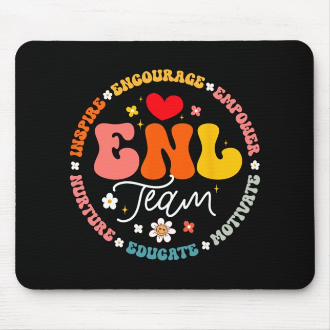 Mousepad Enl Team Teacher English New Language Squad Crew  (Frente)